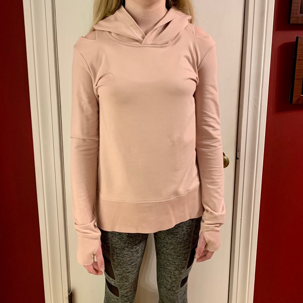 Sundays open shoulder hoodie